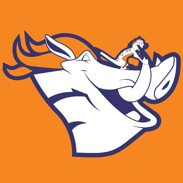 Denver Broncos logo DIY iron on transfer (heat transfer)